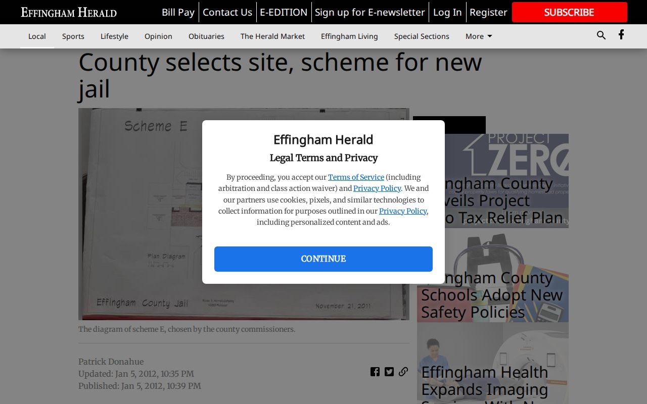 Effingham County 72-hour release record context from the planned jail article